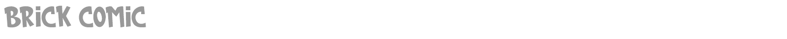 Brick Comic font preview